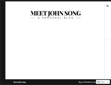 Tablet Screenshot of meetjohnsong.com